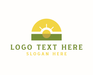 Natural Energy - Sun Renewable Energy logo design