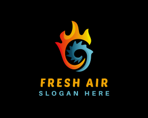 Hot Cold Temperature logo design