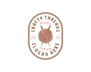 Yarn Thread Crafting logo design