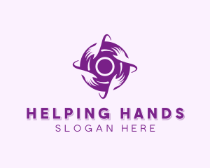 Hands Support Foundation logo design
