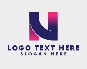 Modern - Modern Gradient Firm Letter N logo design