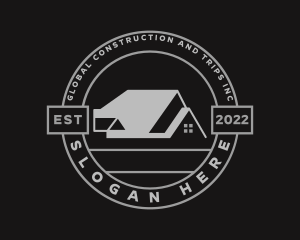 House Roofing Construction  Logo