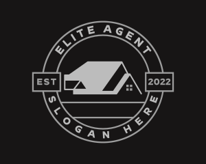 Agent - House Roofing Construction logo design