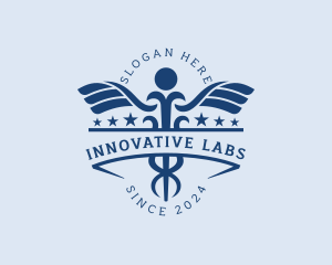 Caduceus Healthcare Lab logo design