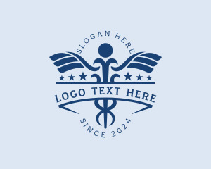 Hospital - Caduceus Healthcare Lab logo design