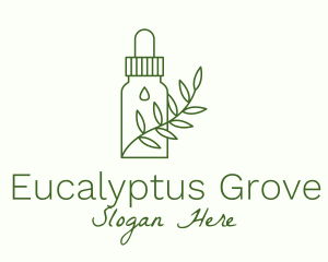 Herbal Medicine Oil Extract logo design