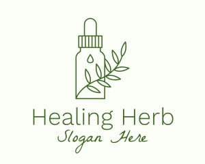 Herbal Medicine Container logo design