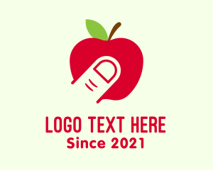 Fruit Bar - Red Apple Touch logo design