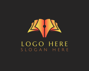 Book Publishing Pen Logo