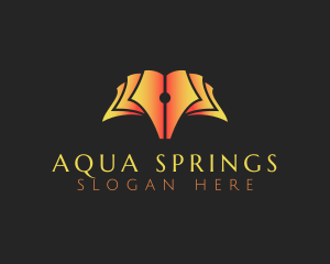 Book Publishing Pen logo design