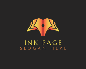 Page - Book Publishing Pen logo design