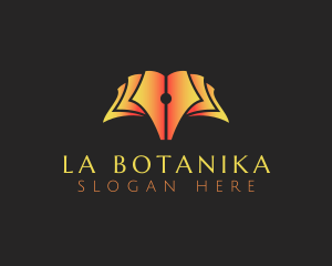 Learning - Book Publishing Pen logo design