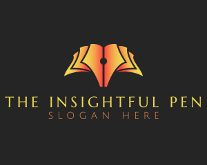 Book Publishing Pen logo design