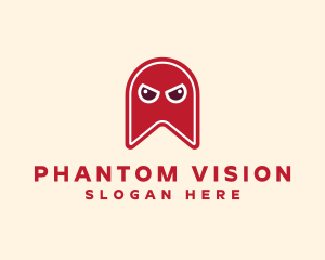 Phantom - Angry Halloween Ghost logo design