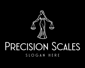 Justice Law Firm Scales logo design