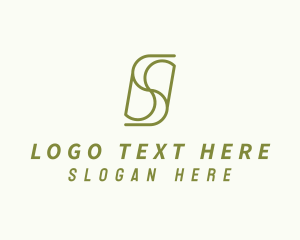 Letter S - Organic Eco Wellness logo design