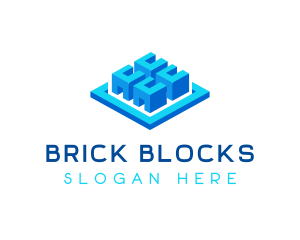 Blocks - Cube Data Storage logo design