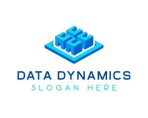 Cube Data Storage logo design