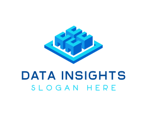 Cube Data Storage logo design