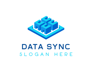 Cube Data Storage logo design