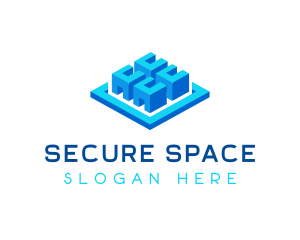 Storage - Cube Data Storage logo design