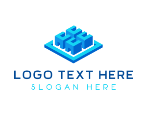 Digital - Cube Data Storage logo design