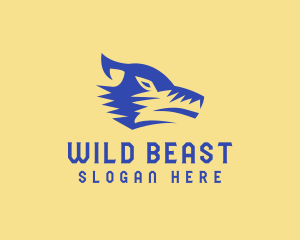 Wild Wolf Animal logo design