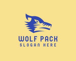 Wild Wolf Animal logo design