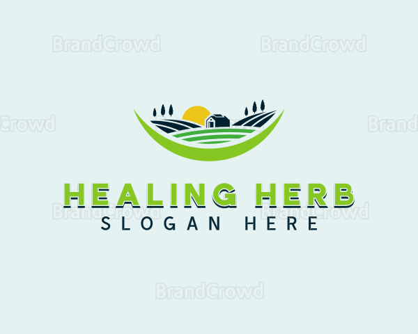 Lawn Field Landscaping Logo