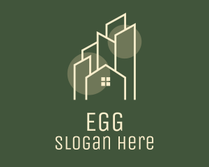 House Hunting - City Village Real Estate logo design