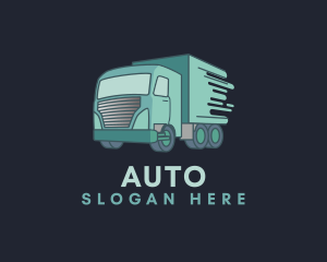 Truck Moving Logistics Logo
