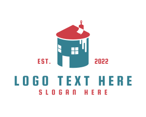 House - Handyman Home Painter logo design