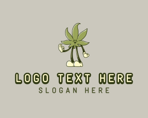 Hemp - Playful Hemp Marijuana logo design