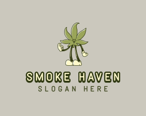 Playful Hemp Marijuana logo design