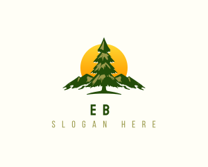Pine Tree Mountain logo design