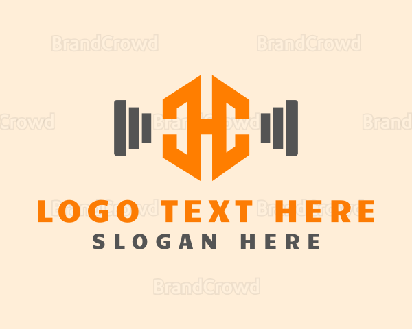 Fitness Instructor Letter H Logo