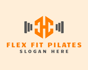 Pilates - Fitness Instructor Letter H logo design