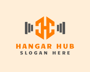 Fitness Instructor Letter H logo design