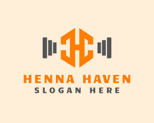 Fitness Instructor Letter H logo design