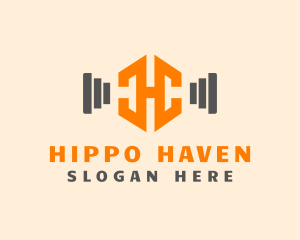 Fitness Instructor Letter H logo design