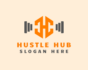 Fitness Instructor Letter H logo design