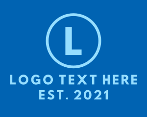 Limousine - Blue Circle Lettermark logo design