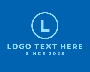 Charity - Blue Circle Lettermark logo design