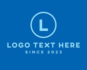 Free - Blue Circle Lettermark logo design