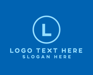 Cleaner - Blue Circle Lettermark logo design