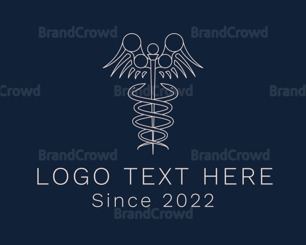 Medical Orthopedic Caduceus Logo