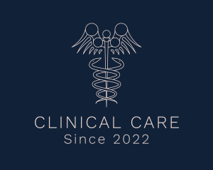 Medical Orthopedic Caduceus  logo design