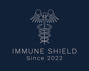 Immunologist - Medical Orthopedic Caduceus logo design