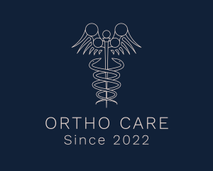 Orthopedic - Medical Orthopedic Caduceus logo design