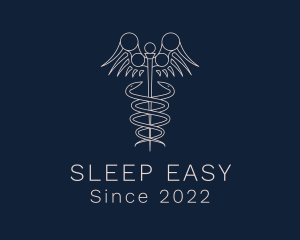 Anesthesiologist - Medical Orthopedic Caduceus logo design